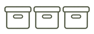 HOW IT WORKS ICON DIRECTION Use matching line icons: clock or calendar for Choose Your Reset; checklist for Set Your Priorities; home with checkmark for Get Caught Back Up.